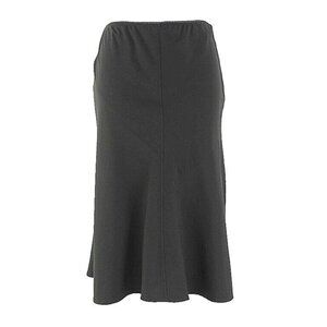 Ingredients Sz 12 Black Flared Elastic Polyester Rayon Spandex Skirt
